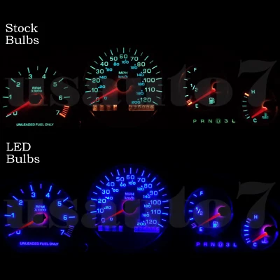 NEW Dash Cluster Gauge BLUE SMD LED LIGHTS KIT Fits 93-97 Dodge Intrepid 1st Gen Foto 1 de 4