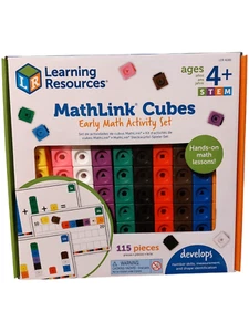 Learning Resources MathLink Cubes Early Math Activity Set 115 pcs Ages 4+ - Picture 1 of 2