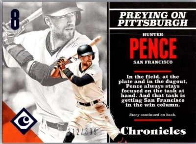 Hunter Pence 2017 Panini Chronicles #12 Panini Blue San Francisco Giants - Image 1 of 2