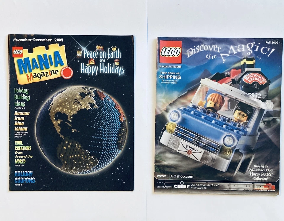 LEGO MANIA Magazine Nov - Dec 2001 / LEGO Catalog Fall 2002 - Star Wars, Harry - Image 1 of 4