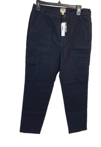 J.Crew Women's The Tall New Straight-Leg Cargo Pant Navy Blue T29 AB592 - Picture 1 of 5