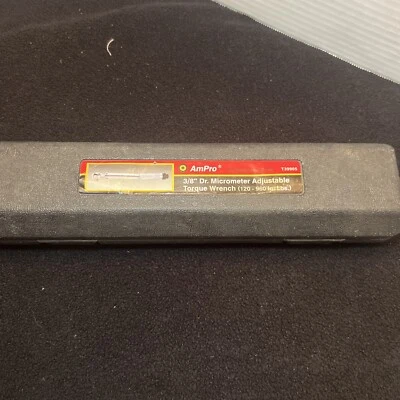 AmPro 3/8” Dr. Micrómetro Llave dinamométrica ajustable (120 - 960 pulgadas) Lbs. T39905 Foto 1 de 4