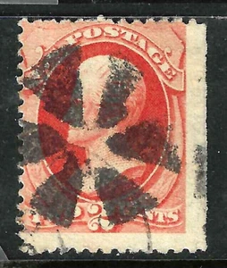 Sc #178/183 SOTN RADIAL Fancy Cancel 2 Cent Jackson 1875 Banknote US 32E21 - Picture 1 of 2