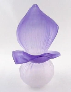 Jarrón de flores Nikolas Weinstein 2002 Papilio púrpura blanco esmerilado edición limitada muy bueno - Imagen 1 de 12