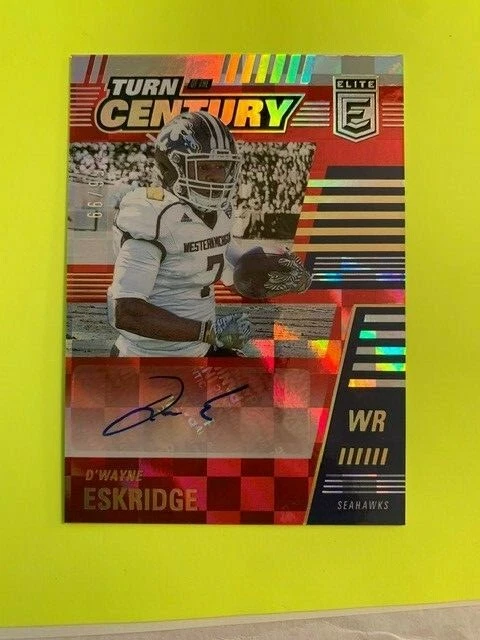 2021 PANINI DONRUSS ELITE D'WAYNE ESKRIDGE TURN OF THE CENTURY AUTOGRAPH 66/99 ~ - Image 1 of 1