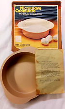 MICROWAVE COOKWARE 9 1/2" LAYER CAKE PAN BAKES EVENLY SCRATCH RESISTANT VINTAGE