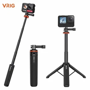 VRIG TP-08 Mini Selfie Stick Handheld Tripod Stand for GoPro Hero 12 11 10 9 8 7 - Picture 1 of 10