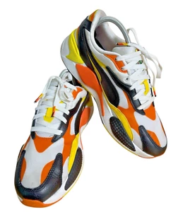 PUMA RsX3 59Th MENS 10 PRE-OWNED Orange/Yellow Sneakers Casual Shoes 384630-01 - Picture 1 of 14
