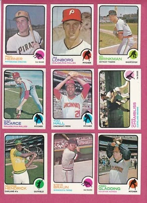 1973 Topps Baseball Cards, #2 - #345 commons to complete your set, VG+ to EXMT - Image 1 of 3