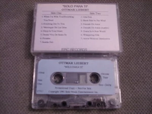 RARE ADV PROMO Ottmar Liebert & Luna Negra CASSETTE TAPE Solo Para Ti SANTANA 91 - Picture 1 of 2