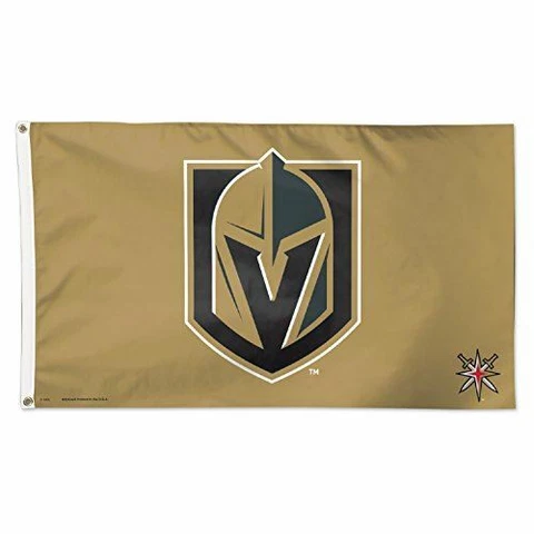 WinCraft Las Vegas Golden Knights Gold 3x5 NHL Flag Black Logo NEW … Cover
