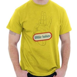 Funny Marijuana Stoner Little Tokes Blunt Womens or Mens Crewneck T Shirt Tee - Picture 1 of 9