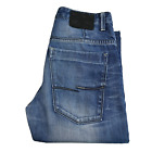 JACK & JONES Jeans Mens W31 L32 Blue Regular Fit Straight Denim Button JJ