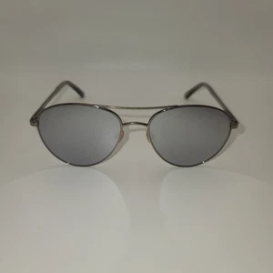 Ted Baker TBW063 SIL Aviator Sunglasses Silver Frame Gray Mirrored Lenses 56mm - Picture 1 of 12