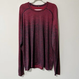 Lululemon Herren Gr. XXL Metal Vent Tech Langarmshirt Spicy Red/True Navy - Bild 1 von 7