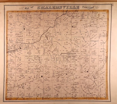 1874 Plat Map ~ Shalersville Township, Portage County, Ohio (14X17)-#24 - Image 1 of 2