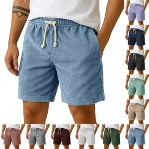 Man Cowboy Slim Cargo Shorts Easy Care Running Short Pants Summer Sports Pants - Picture 1 of 45