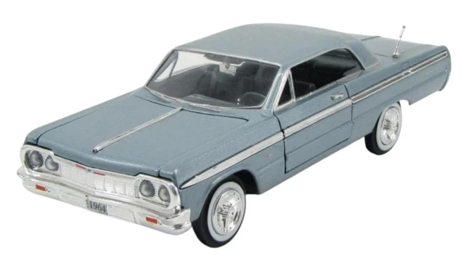MOTOR MAX, CHEVROLET Impala B del 1964, 1/24,  MMX73259BLEU - Immagine 1 di 1