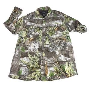 Redhead Camo Shirt LS Vented Mens XL Nylon Chest Pockets Turkey Hunting Outdoor - Picture 1 of 13