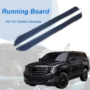 2PCs Side Steps Running Board Fits for Cadillac Escalade 2021-2025 Side Nerf Bar - Picture 1 of 6