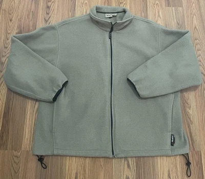 Woolrich Jacket Mens XL Gray Full Zip Polartec Fleece Outdoorwear Stand Collar - Image 1 of 4