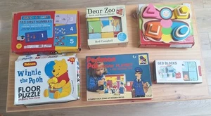 Wooden Puzzles And Picture Blocks Dear Zoo Chad Valley Postman Pat - Picture 1 of 12