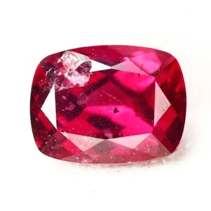 0.97 Ct Genuine Cushion 6.5 x 4.6 MM Pinkish Red Madagascar Natural Rhodolite - Bild 1 von 5