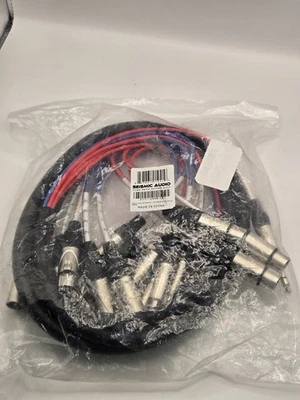 Seismic Audio SATXSW-8x5 5ft Insert Snake Cable 8 TRS to 4 XLR M/4 XLR F - Image 1 of 4