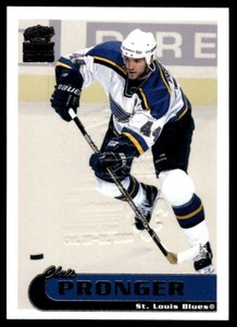 1999-00 PACIFIC PARAMOUNT CARD SHOW STAMP MTL /20 Chris Pronger St. Louis Blues