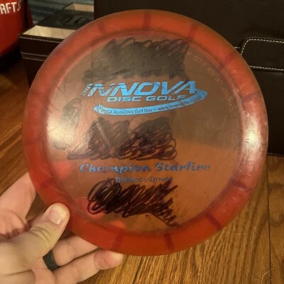 Vintage Innova PFN Champion Starfire! 168g Red Disc Golf Distance Driver - Image 1 of 3