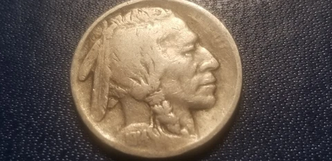 1914 D USA Buffalo Nickel 5 Cent Coin Cover