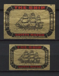 Etiqueta vintage ""The Ship"" hecha en Suecia - Imagen 1 de 1