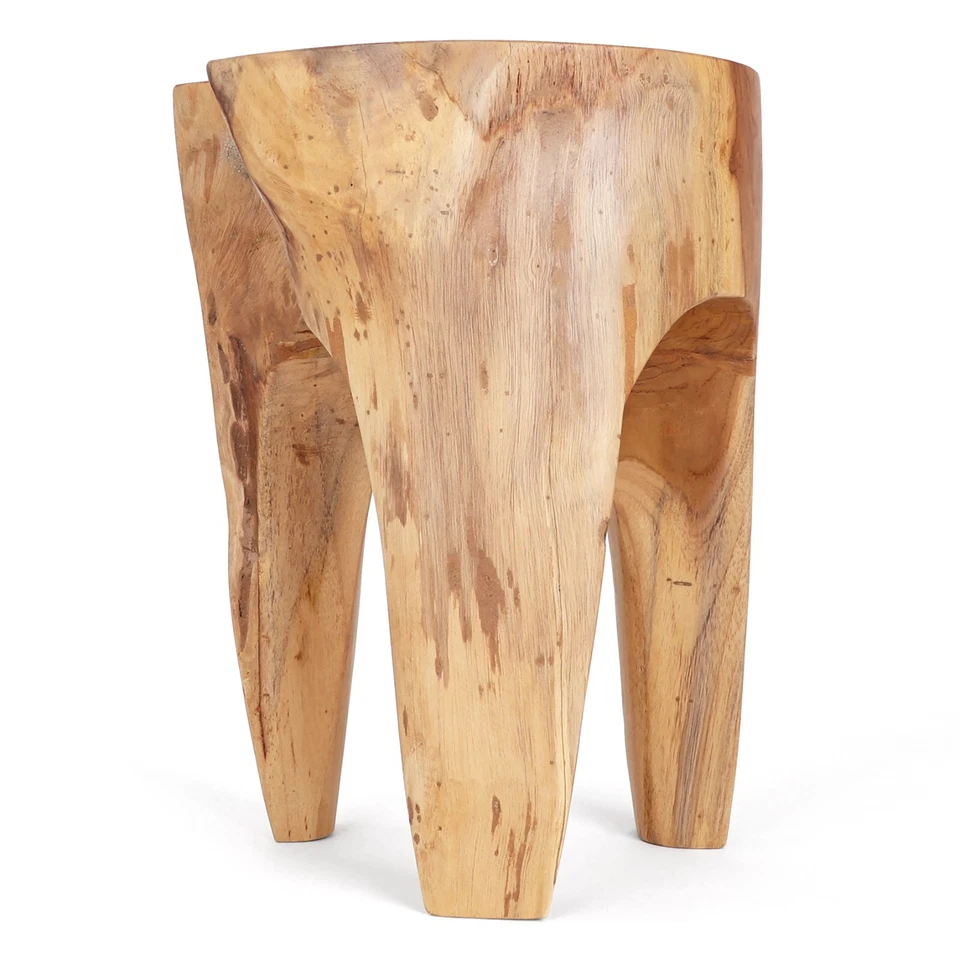 Rutledge & King Java Teak Root Stool Boho Teak Accent Table Teak End Table - Image 1 of 4