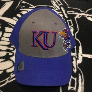 Kansas Jayhawks Captivating Headwear Hat Strapback NEW NCAA Rock Chalk Big 12 - Picture 1 of 5