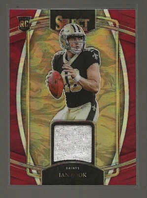 2021 Panini Select Rookie Swatches Red Prizm Patch - Ian Book #RSW-IBO RC - Image 1 of 2