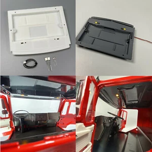 Car Body Roof Low Top Interior with Light for 1/14 JX MAN F2000 RC Truck Model - Picture 1 of 12