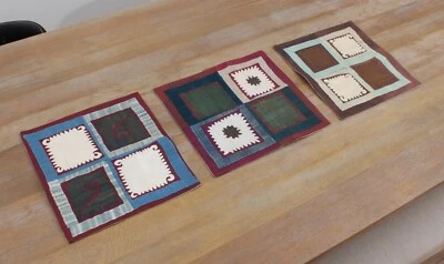 Suzani Pillow Cover Uzbek SET of 3 pcs 12.80" x 13.78" FREE Fast Shipment 13860 - Image 1 of 4