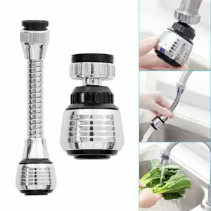 Faucet Connector Kitchen Water Tap Extension 360° Swivel Nozzle Attachment us - Bild 1 von 16
