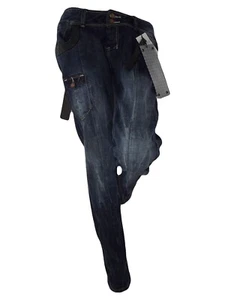 Silvian Heach Pantalón Jeans Mujer Azul Denim Ajustado 44 46 W 30 32 - Imagen 1 de 10