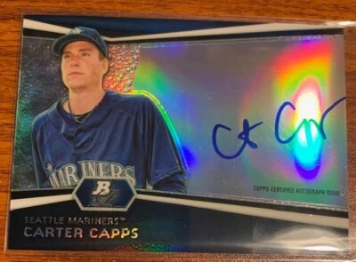 2012 Bowman Platinum Prospect Autograph #AP-CC Carter Capps Seattle Mariners - Image 1 of 2