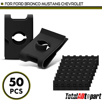 50 tuercas en U de fosfato para Ford Chevrolet Dodge Plymouth Chrysler #8 tamaño de tornillo Foto 1 de 4