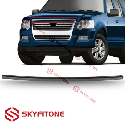 Fits 2006-2010 Ford Explorer Sport Trac  Front Hood Molding Gloss Black - Image 1 of 4
