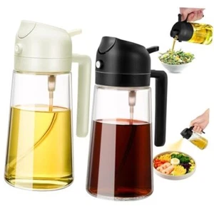 Oil Dispenser for Kitchen, 2 in 1 Oil Dispenser and Oil 2PCS black+white - Picture 1 of 7