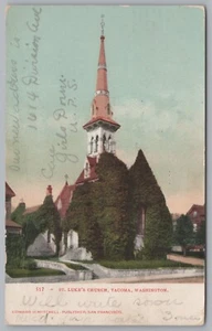 Saint Luke’s Church, Tacoma, Washington, USA, Vintage Post Card - Picture 1 of 2