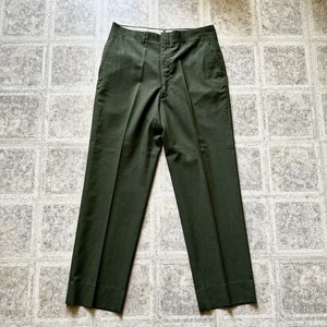 Vintage 50s 60s Olive Shadow Plaid Hollywood Gabardine Pants Men 31x28 Talon USA