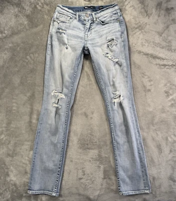 BKE Jeans Mens 28x32* Blue Alec Straight Distressed Light Wash Stretch Denim - Image 1 of 4