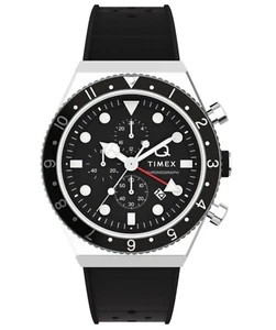 Q Timex Three Time Zone Chronograph Watch TW2V70000 - Picture 1 of 5