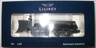 Liliput H0 L230921 Schneepflug Bauart Hamburg 6421 DB Epoche III schwarz / grau - Bild 1 von 4