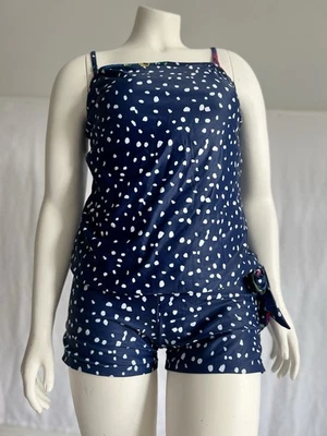 Conjunto de traje de baño para mujer chaleco acolchado con puntos pantalones cortos correas extraíbles talla M/L Foto 1 de 4