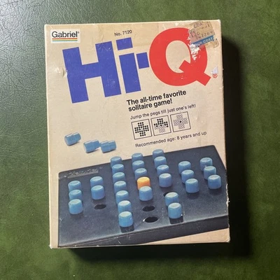 Vintage 1978 Hi-Q Solitaire Game - Includes All 32 Pegs ~ Gabriel CBS Toys - Image 1 of 4